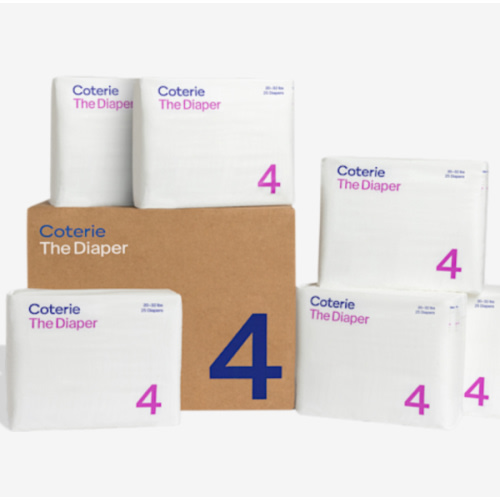 Coterie Ultra Soft Diapers, Monthly Supply - Newborn, 186 Count