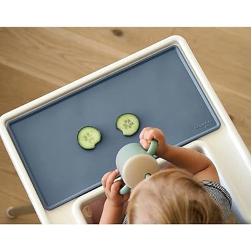 Smack Fun Silicone Placemats for Home and On-The-Go | Stain Resistant Non-Slip Toddler & Baby Mat | fits IKEA® High Chair (Tradewinds)