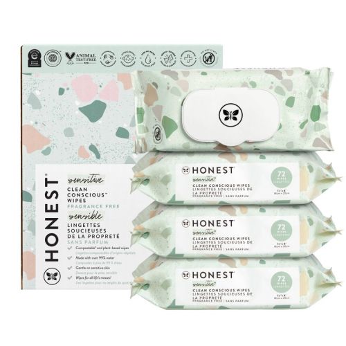 The Honest Company Plant-Based Baby Wipes made with over 99% Water - Geo Mood - 288ct