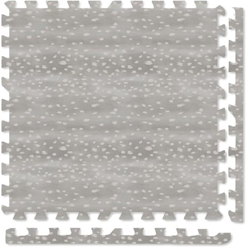 Play Platoon Non-Toxic Large Kids Play Mats for Floors - Extra-Thick Interlocking Foam Tiles. Puzzle Mat Pieces with Border, Neutral Playmat Rug for Toddlers & Children, Beige, 72 x 72 inch