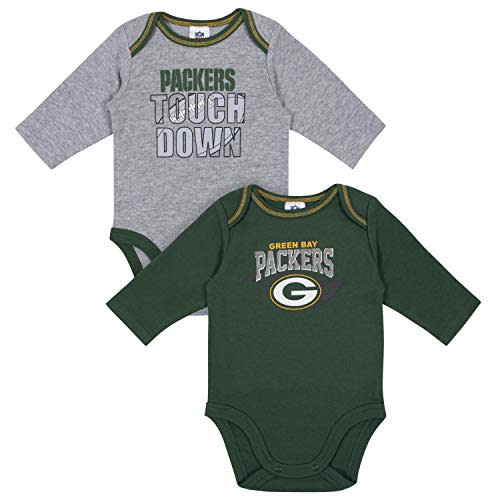 Gerber Baby NFL Team 2 Pack Long Sleeve Onesie Bodysuit