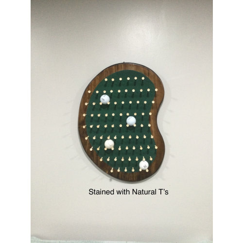 Putting Green shaped golf ball display