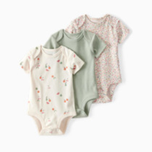 Carter's Little Planet 3-Pack Organic Cotton Rib Bodysuits - Multi, 0-3 M