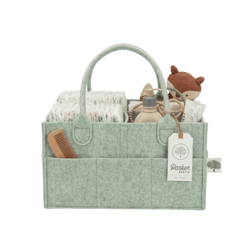 Parker Baby, Felt Diaper Caddy, Regular, Sage Green