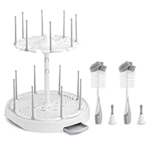 Amazon.com: Munchkin® High Capacity Drying Rack and 2pk Sponge™ Bottle Brush : Baby