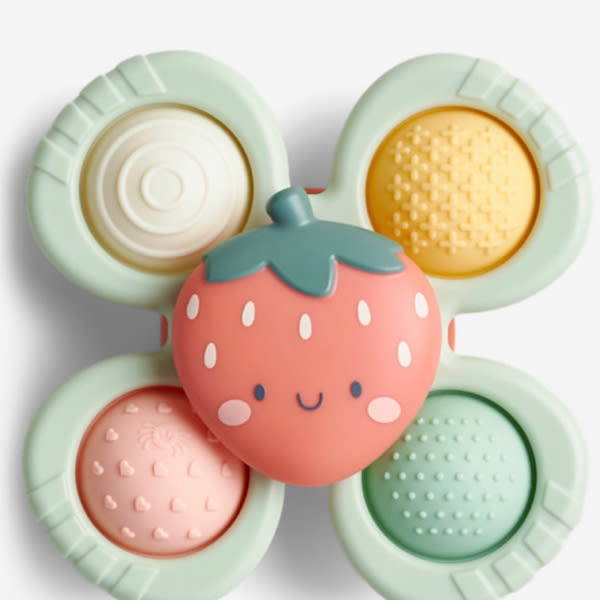 Itzy Ritzy High Chair, Bath & Travel Fidget Toy - Smile