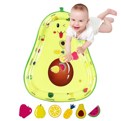 Baby Water mat, Infant Toys, Inflatable Play Mat Water Mat Baby Toys, Fun Early Development Activity Play Center for Newborn (33 x 26 inch)