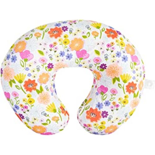 Boppy Nursing Pillow Original Support, Multicolor Spring Flowers, Ergonomic Nursing Essentials for Bottle and Breastfeeding, Firm Fiber Fill, with Removable Nursing Pillow Cover, Machine Washable