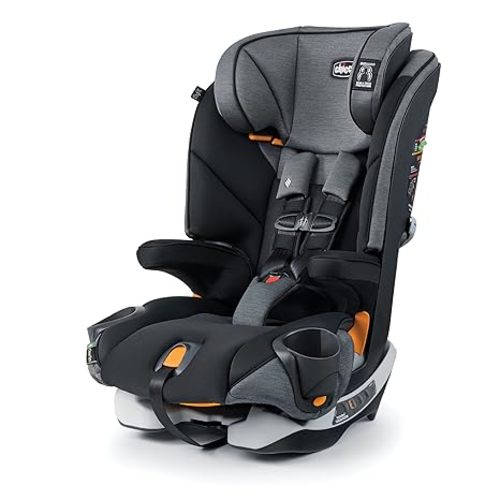 Chicco MyFit ClearTex Harness + Booster Car Seat - Shadow | Black - MyFit with ClearTex No Chemicals - Harness&Booster Car Seat
