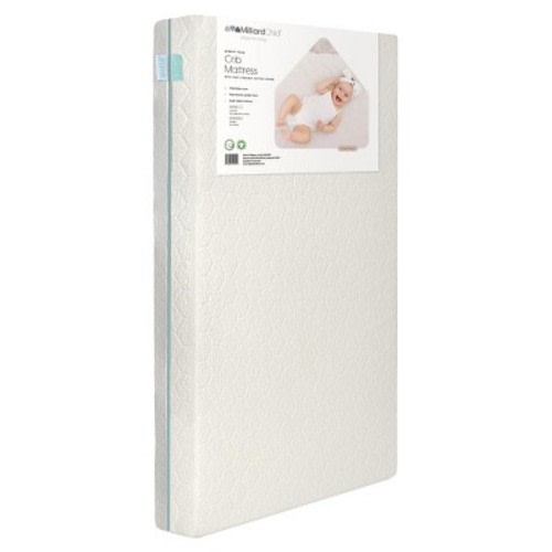 Milliard Memory Foam Dual Sided 2 Stage Crib and Toddler Mattress with Organic Cotton Cover