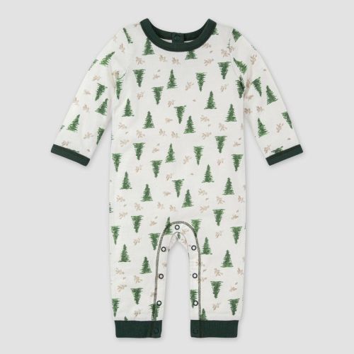 Burt's Bees Baby® Grand Fir Jumpsuit - Dark Green, 12M