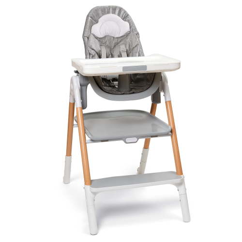 Free Shipping! Skip Hop Baby High Chair with 2-in-1 Convert to Step Stool, Height Adjustable, Reclinable, Wipe-Clean