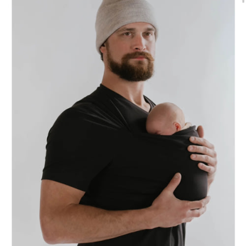 Lalabu Dad Shirt | Original Babywearing T-Shirt with Kangaroo Pouch | Baby Wrap Carrier for Newborns & Infants | Baby Wrap Carrier for Newborns | Essential for new Dads