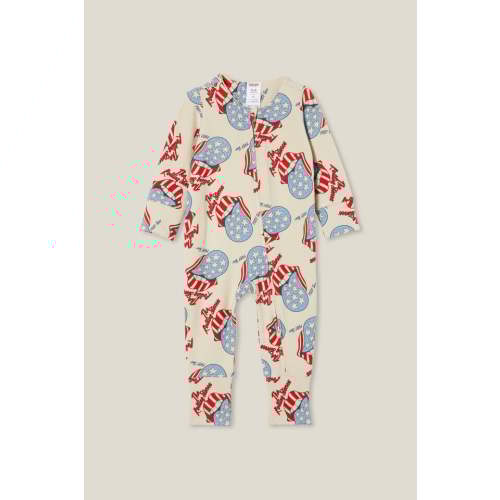 The Billie Long Sleeve Zip Romper License