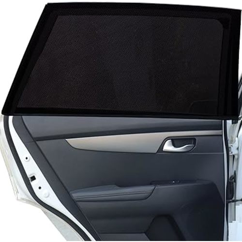 Tevlaphee Car Sunshade Kids, Universal Sun Visor Car Net Sunscreen Baby with Certified UV for Side Window Mesh Material Protects Passenger Baby, Children & Pets(L) (L)