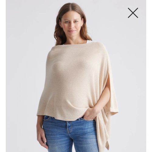 Lightweight Cotton Cashmere Nursing Shawl