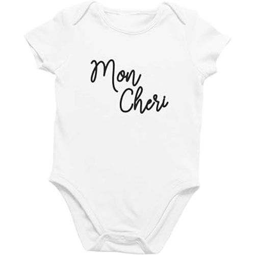 Printique Organic Onesie Baby One Piece Short Sleeve Bodysuit, 0-18 Months - Mon Cheri