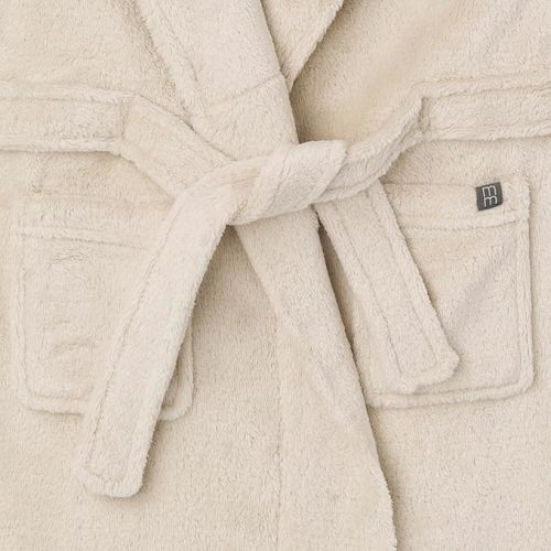 Modern Moments unisex-baby Plush Shawl Collar Robe - Small - Light Beige