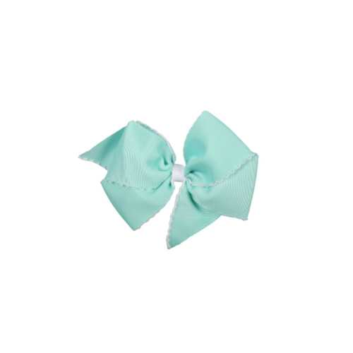 Scalloped Edge Grosgrain Bow Mint