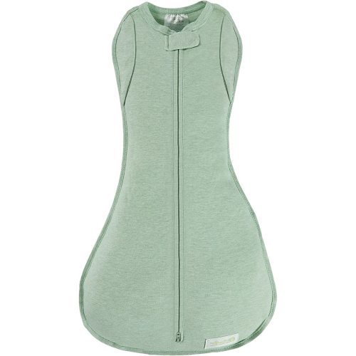 Woombie Convertible Baby Swaddling Blanket - Swaddle Converts to Arms-Free Wearable Blanket for Babies Up to 3 Months, Lime Sorbet Green, 5-13lbs - 0-3 Months