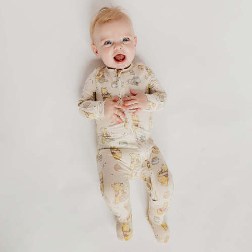 Zip-Up Footie Pajama - Hunny
