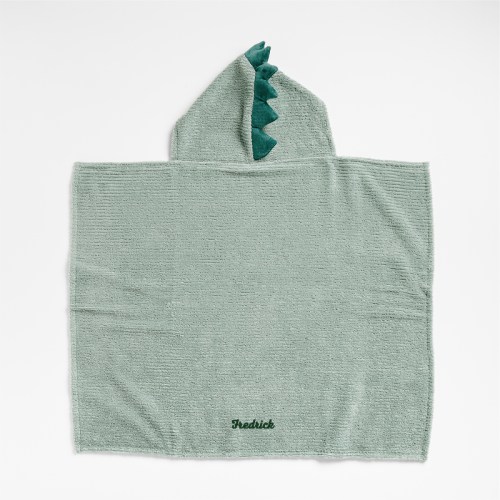 Personalized Dinosaur Organic Hooded Baby Towel