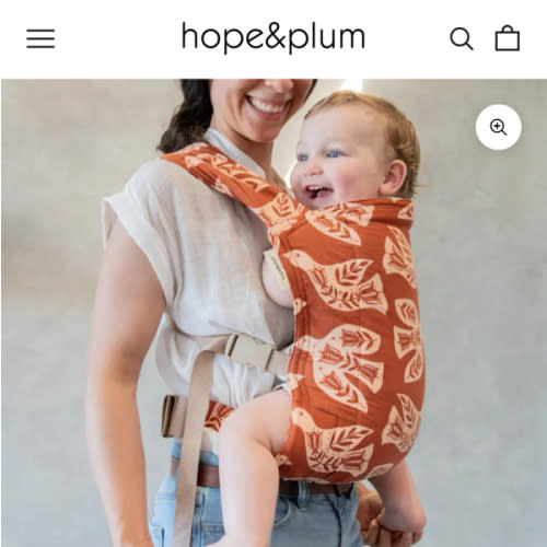 Lark Baby Carrier | Soft, Adjustable Baby Carrier | hope&plum