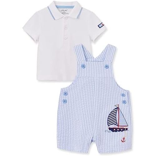 Little Me baby-boys 2-piece Tee Shirt and Shortall Set