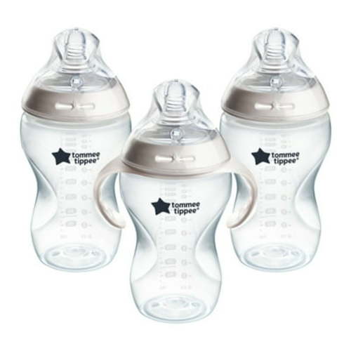 Tommee Tippee Baby Bottles, Natural Start Anti-Colic Bottle, 11oz, 6m+ , Thicker Feed Breast-Like Nipple, Self-Sterilizing