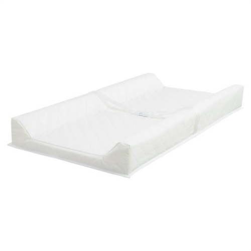 Milemduomar PEVA & Sponge PVC Contoured Water-Resistant Diaper Changing Pad with Strap-32'' x 16'',White