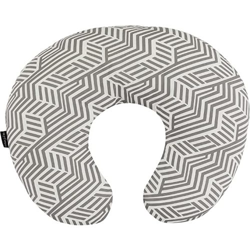 Dream On Me Beeboo Nursing Pillow And Positioner, Breastfeeding And Bottlefeeding , Removable And Washable Pillow Cover, Soft And Breathable Fabric, Black And White
