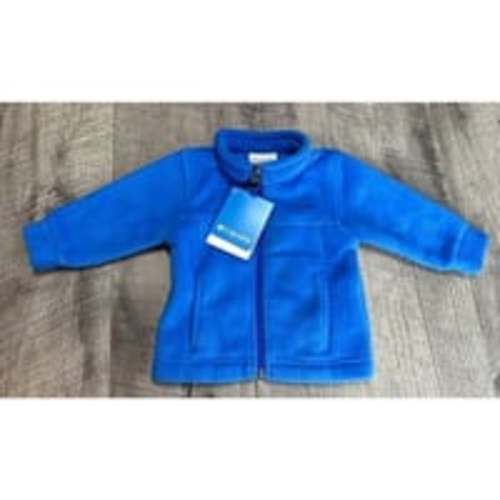 NEW Columbia Fleece Jacket Baby 3-6 Month Blue Full Zip Lined Pockets MSRP $30