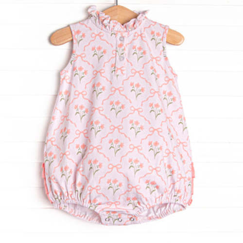 Rosebud Ribbons Ruffle Bubble, Pink – Stitchy Fish