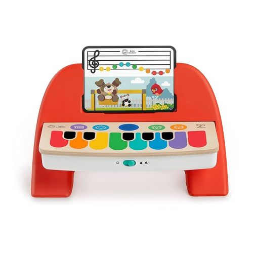 Baby Einstein and Hape Magic Touch Piano Wooden Musical Toddler Toy, Age 6 Months and Up