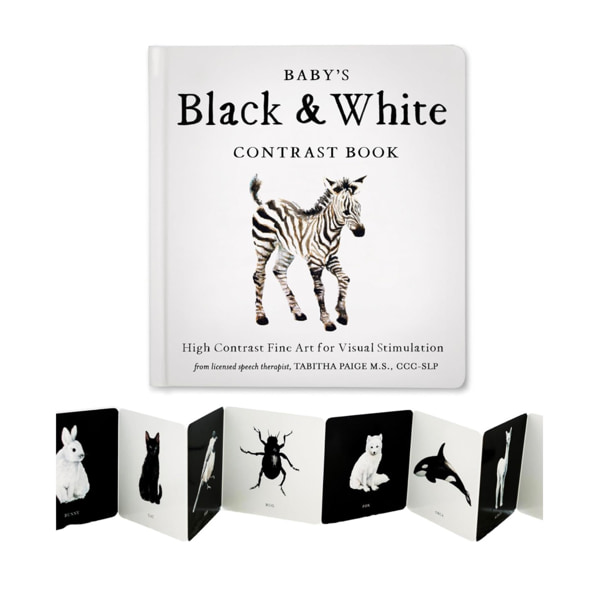 Baby's Black and White Contrast Book: High-Contrast Art for Visual Stimulation at Tummy Time