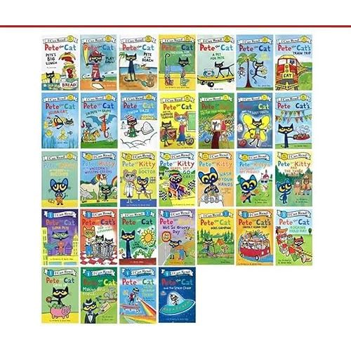 Pete the Cat Childrens Reading Books Box Set (32 Books) Paperback – Coloring Book, January 1, 2016