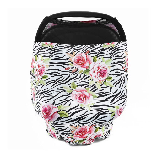 Baby Stretchy Car for Seat Cover Multipurpose Breastfeeding Nursing Towel for Newborn Infant Girls Boys Stroller