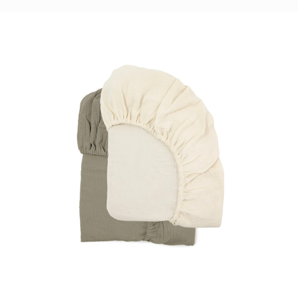 Muslin Crib Sheets | Natural + Birch