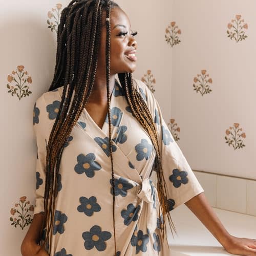 Womens Everyday Robe "Gemma in Tan" by Copper Pearl