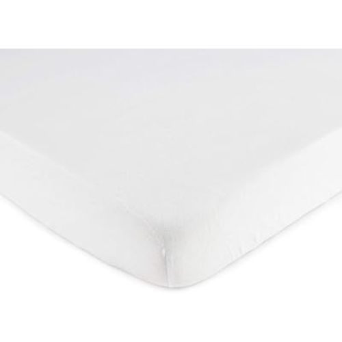 SheetWorld Fitted Pack N Play Playard Sheet Compatible with Maxi COSI Swift Play Yard 31 x 39 inches, 100% Cotton Jersey, Hypoallergenic, Butter Soft, Organic White, Made in USA