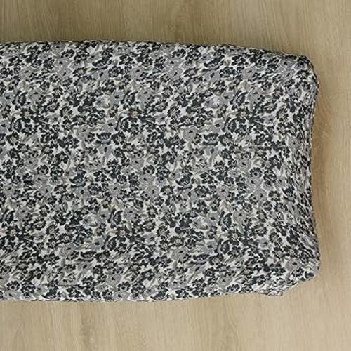 Mebie Baby Changing Pad Cover, Liberty Floral, 100% Muslin Cotton Changing Table Pad Cover for Baby Boy and Girl, Designer Nursery Decor Covers, Diaper Changing Pad Cover for Changing Station