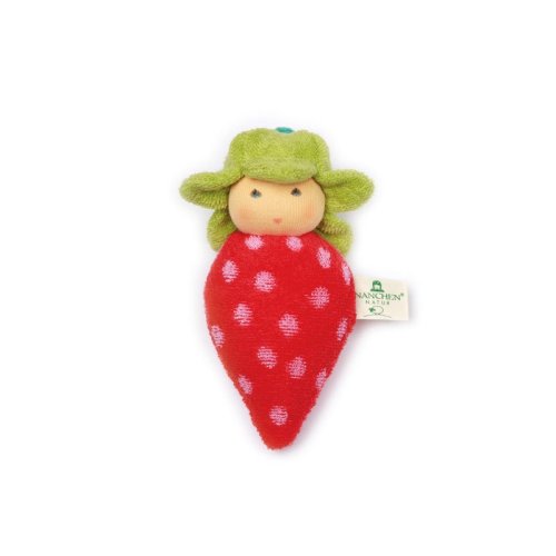 Nanchen Strawberry Rattle Doll | Rattle Dolls- Blue Otter Toys