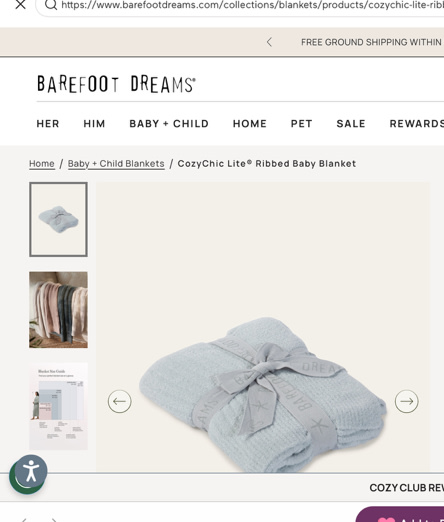 CozyChic Lite® Ribbed Baby Blanket