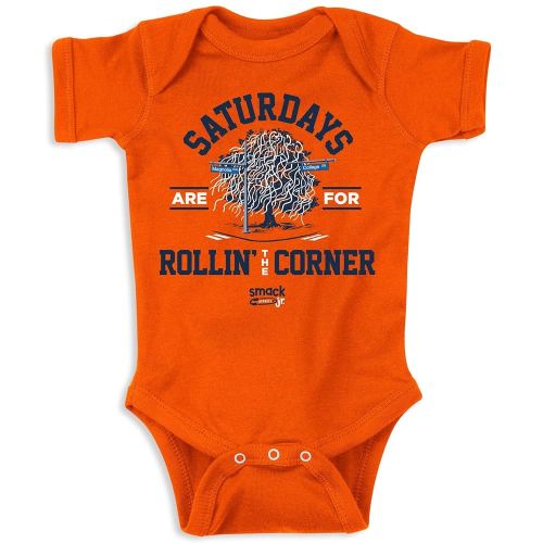 Smack Apparel Saturdays Onesie for Auburn College Fans (NB-18M)