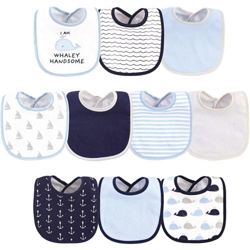 Hudson Baby unisex-baby Cotton and Polyester Bibs