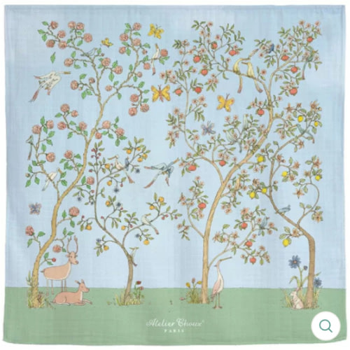 In Bloom Blue Swaddle – Children's Edit