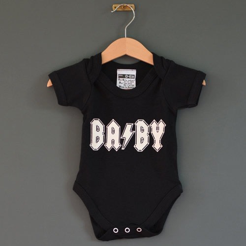 BA/BY Baby One Piece Back in BLACK by NippazWithAttitude on Etsy