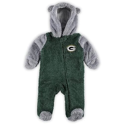 Outerstuff Newborn & Infant NFL Game Nap Teddy Fleece Bunting Full-Zip Sleeper