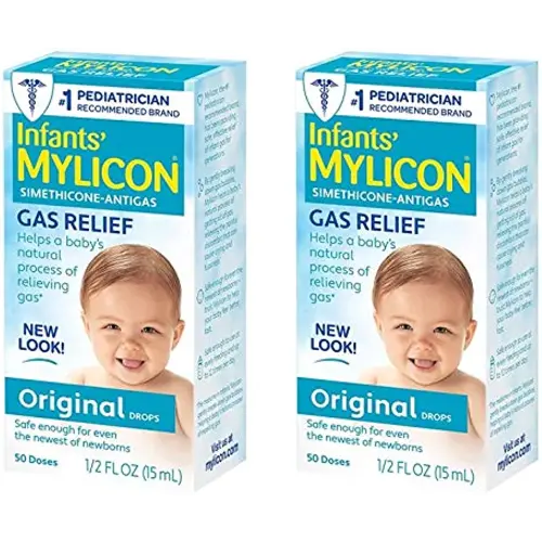 Mylicon Gas Relief Drops for Infants and Babies, Original Formula, 0.5 Fl Oz (Pack of 2)