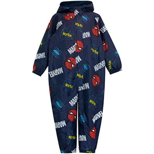 Marvel Rain Suit | Spiderman Kids Rain Gear | Boys' Overalls